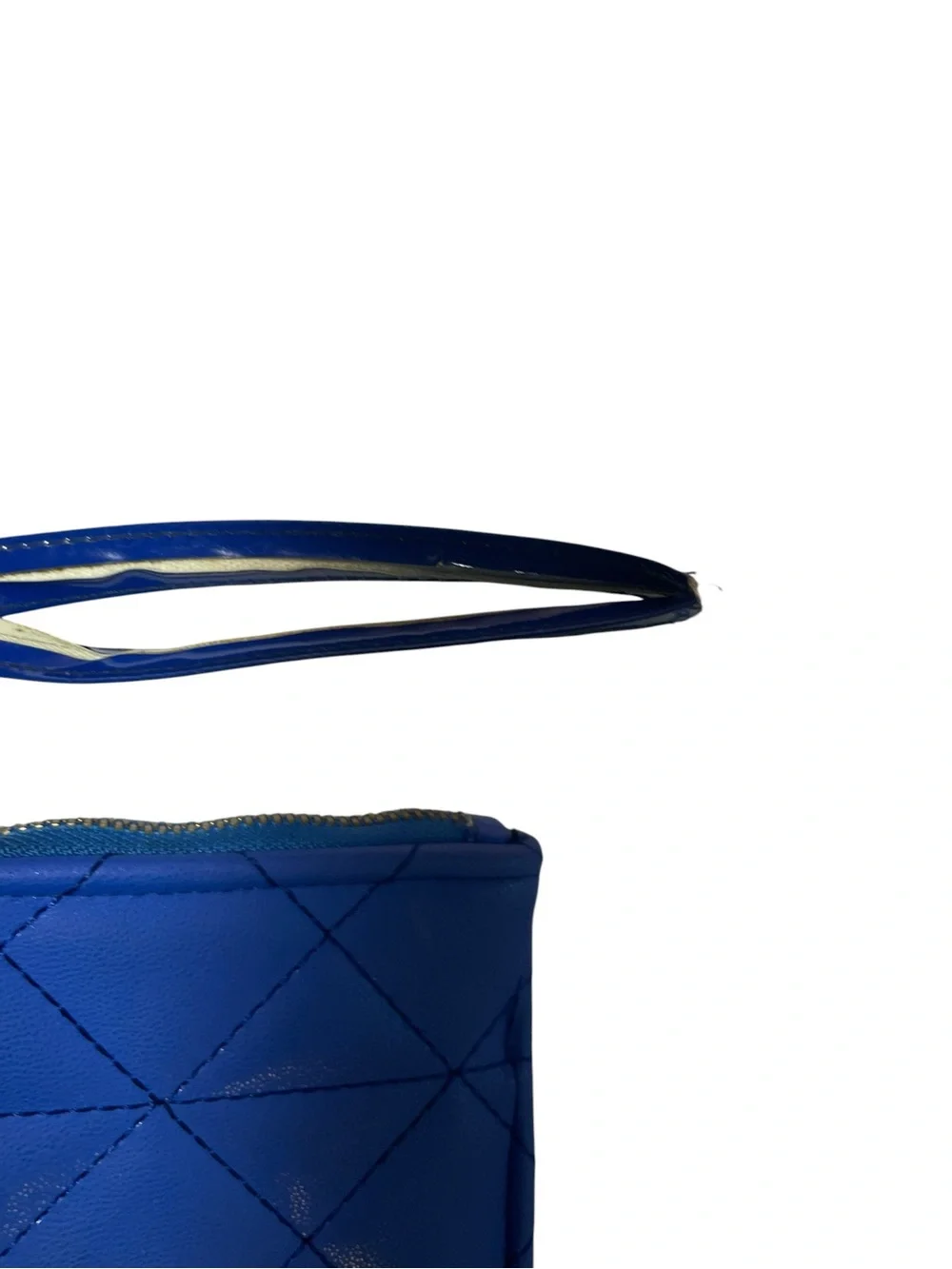 Posh Quilted Blue Phone Wristlet Case